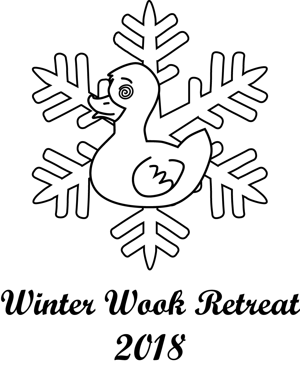 Duck and Snowflake Festival Logo